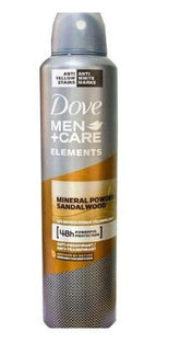 Dove Men+Care Elements Mineral Powder & Sandalwood Deodorant Spray 250ml